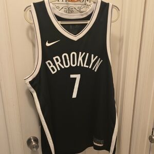 Nike Black and White Brooklyn Jersey